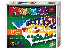 Игровой набор детская мозаика, классическая, 180 фишек, 6 цветов