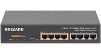 НОВИНКА! УПРАВЛЯЕМЫЙ WEB/SMART КОММУТАТОР BEWARD STW-8P4 С POE