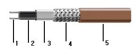 Греющий кабель SRM30-2CT, мощность 30 Вт/м