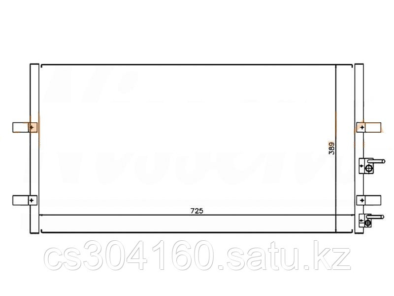 Радиатор кондиционера FORD TRANSIT 06-