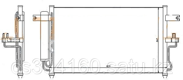 Радиатор кондиционера HYUNDAI ACCENT 00-06 /ACCENT TAGAZ 03-