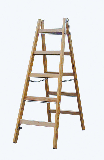 STABILO Двусторонняя лестница из дерева,  2 х 5 перекладин