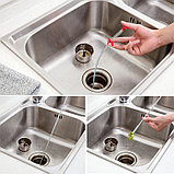 Инструмент для очистки слива в ванной и кухни, фото 3