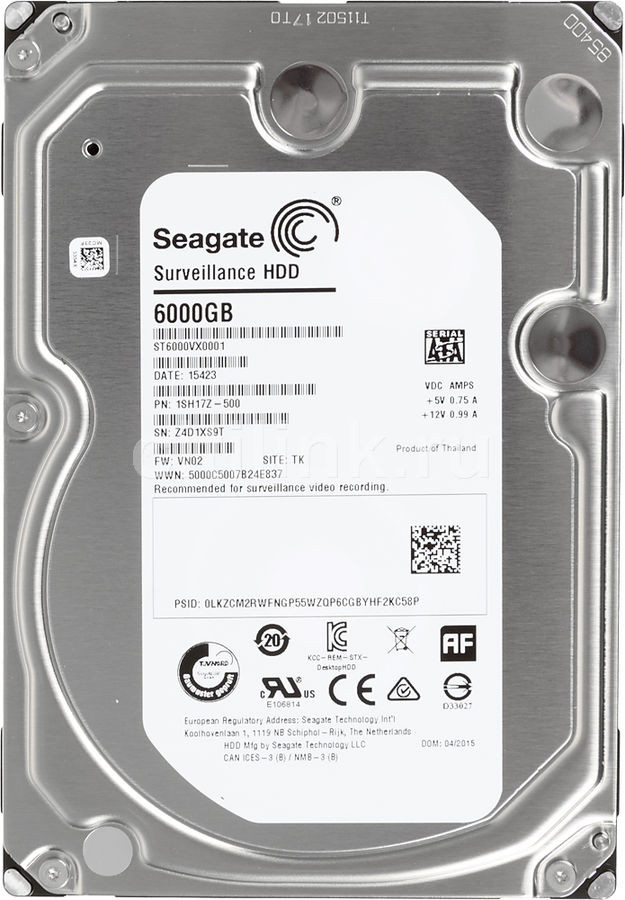 Жесткий диск Seagate SkyHawk 8Тб ST8000VX0022