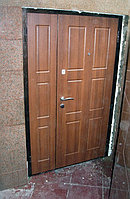Двухстворчатые стальные двери с МДФ с обеих сторон