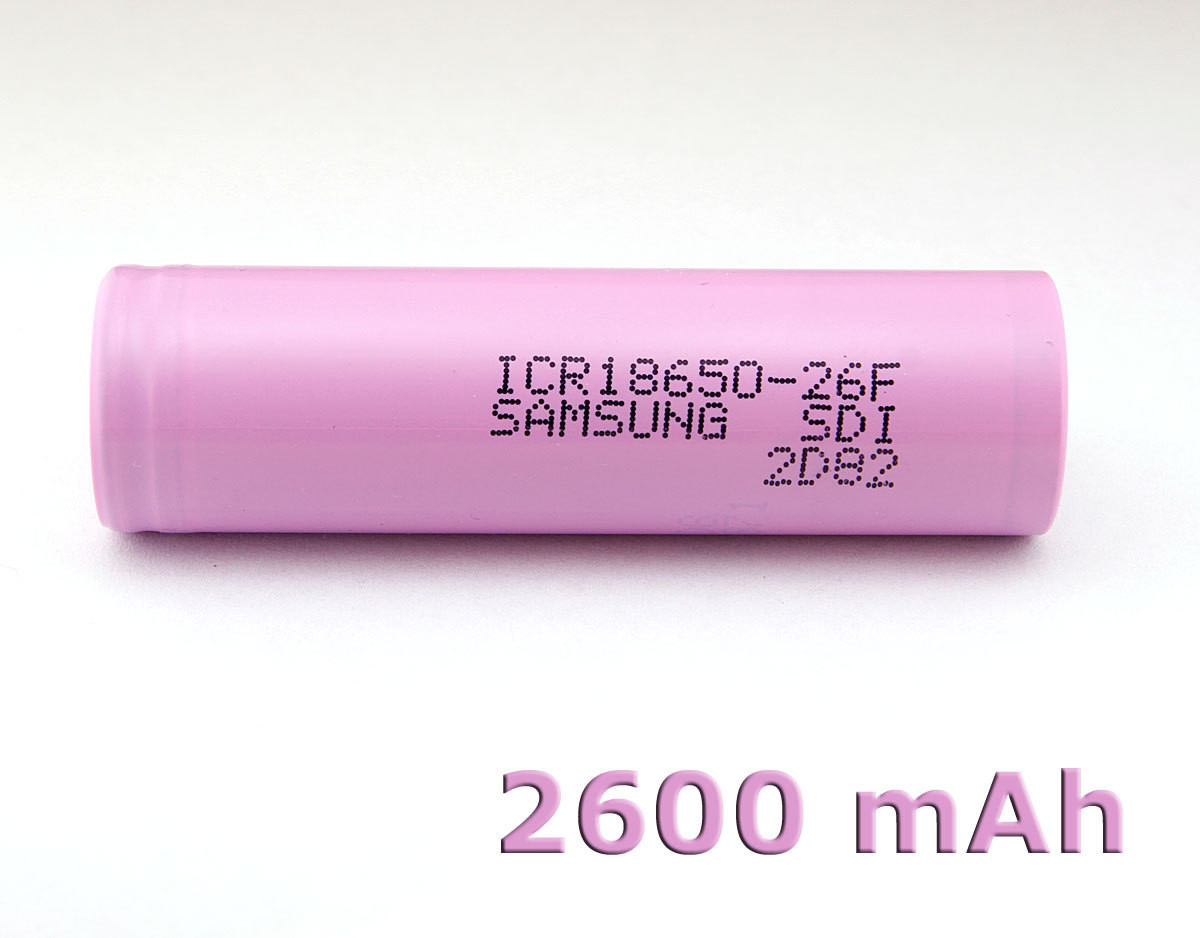 Аккумулятор Samsung 18650 2600mAh (ICR18650-26F)