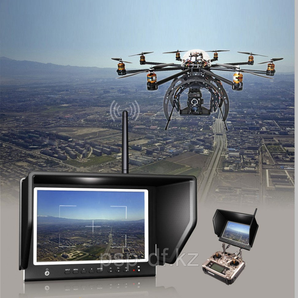 Монитор Lilliput 7" 664/W FPV Slim Monitor For 5.8GHz Aerial Fly Wireless Camera System with TS832 transmitter