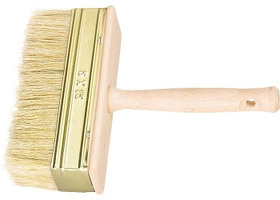 Кисть-макловица, 30 х 70 мм, натуральная щетина, деревянный корпус, деревянная ручка Россия