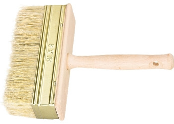 Кисть-макловица, 30 х 90 мм, натуральная щетина, деревянный корпус, деревянная ручка Россия