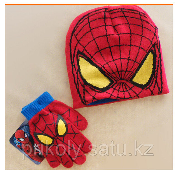 Человек-паук перчатки+шапка