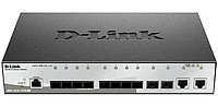 D-Link DGS-1210-12TS/ME Управляемый коммутатор 2 уровня 10 портов 1000Base-X SFP и 2 порта 1000Мб /