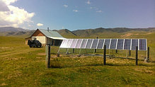 Солнечная ЭС 2,1 кВт/час для бытовых нужд в Ассы жайляу