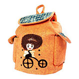 Рюкзак-сумка с аппликацией DANDANTEBU (Оранжевый), фото 6