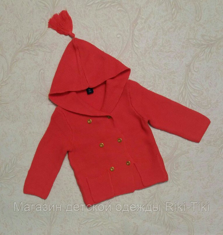 Кофта для девочки с капюшоном