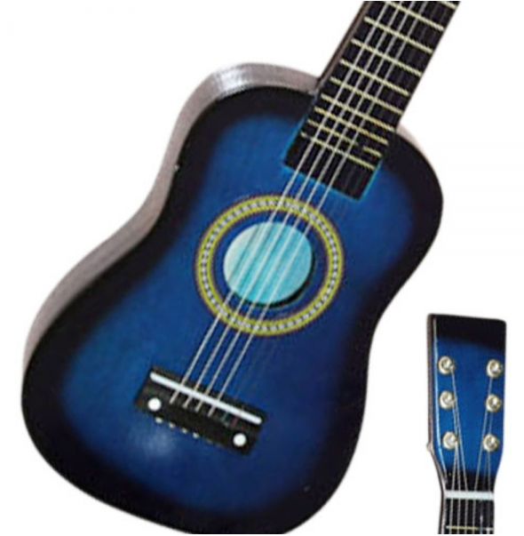 Детская гитара со струнами (синяя) - фото 2 - id-p35943150