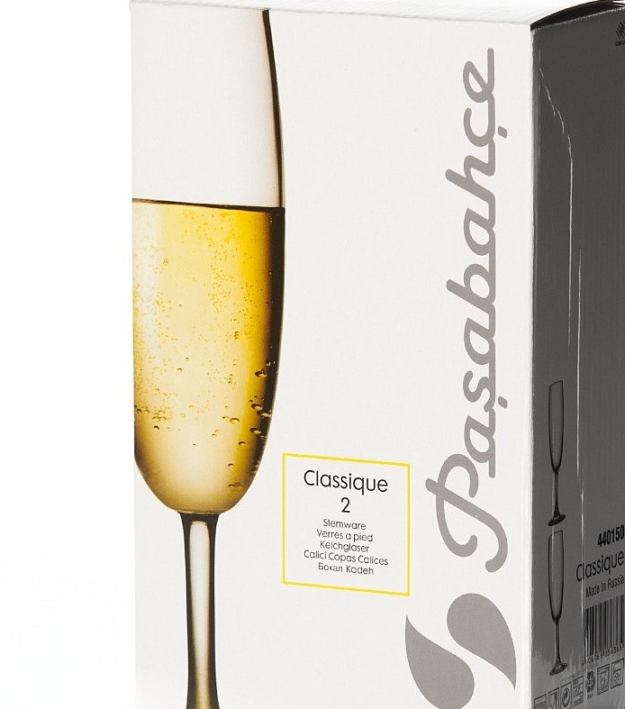 Бокал Pasabahce для шампанского Классик 215мл 2шт (440150/2) - фото 2 - id-p35947722