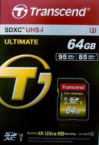 Transcend TS64GSDU3X ULTIMATE карта памяти 4k, фото 2