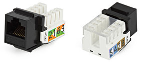 Hyperline KJ2-8P8C-C5e-90-BK Вставка Keystone Jack RJ-45(8P8C), категория 5e, Dual IDC, черная