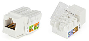 Hyperline KJ2-8P8C-C5e-TLS-WH Вставка Keystone Jack RJ-45(8P8C), категория 5e, Toolless, белая