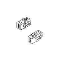 Hyperline KJ1-USB-VA3-WH Вставка формата Keystone Jack с проходным адаптером USB 3.0 (Type A), 90 градусов,