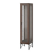 Шкаф-витрина ТОККАРП со стеклянн дверьми коричневый ИКЕА, IKEA 