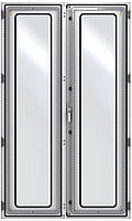 ZPAS WZ-6282-83-01-011 Дверь стеклянная, двустворчатая (правая) 2200 x 1200 мм, серая (RAL 7035)