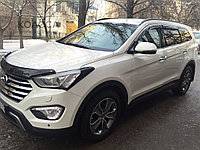 Защита фар EGR Hyundai Santa Fe 2012+ с чёрной окантовкой