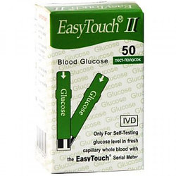 Тест-полоски EasyTouch® для определения глюкозы в крови, 50 шт.
