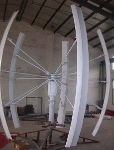 Пятилопастные вертикальные ветрогенераторы VAWT с рядом мощностей 1/1.5 и 5/7 кВт на 48 В