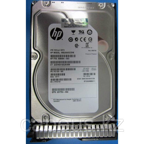 HP 1TB 6G SATA 7200 RPM LFF (3.5-inch) Midline (MDL) Hard Drive 658084-002 - фото 1 - id-p36241807