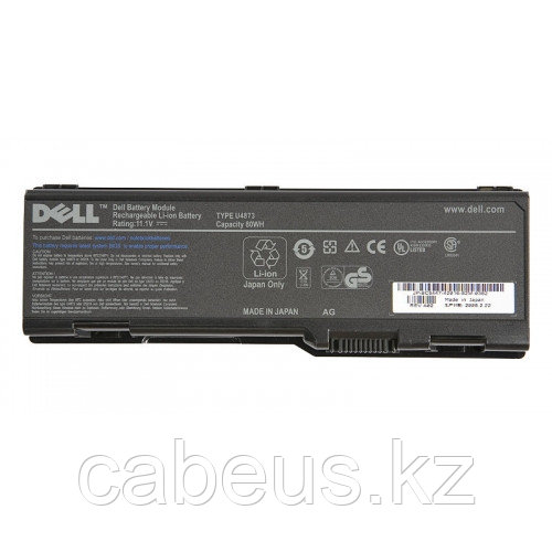 Аккумуляторная батарея Dell U4873 11,1v 7200mAh 80Wh для Inspiron 6000 9200 9300 9400 E1705 XPS Gen 2 XPS M170 - фото 1 - id-p36241834