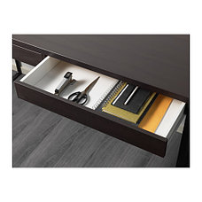 Письменный стол МИККЕ черно-коричневый ИКЕА, IKEA Казахстан, фото 4