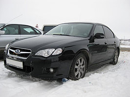 Защита фар EGR Subaru Legacy 2006-2009 c чёрной окантовкой