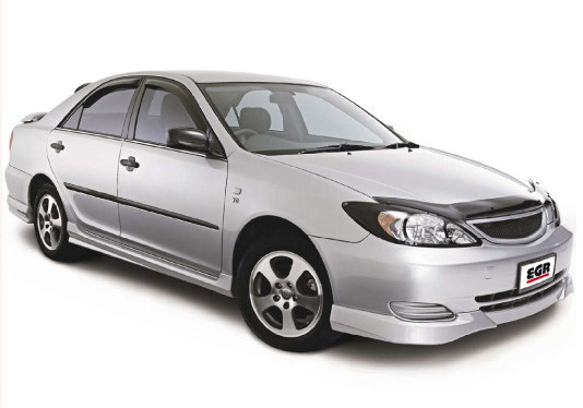 Защита фар EGR Toyota Camry 30 2002-2004 с чёрным рисунком