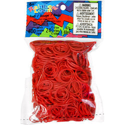 LOOM 5073 Резиночки для плетения браслетов, красные