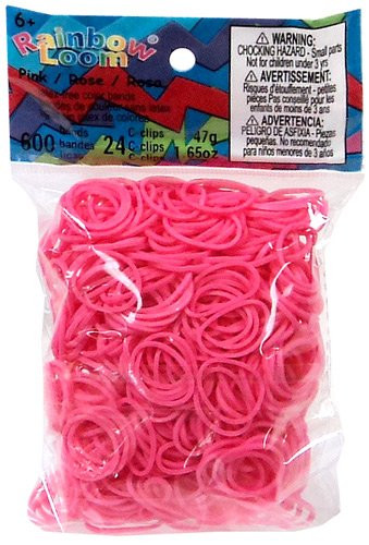 LOOM 5080 Резиночки для плетения браслетов, розовые
