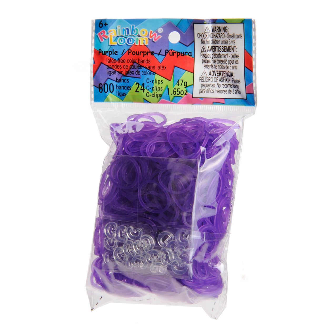 LOOM 5097 Резиночки для плетения браслетов, сиреневые