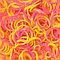 LOOM 5295 Резиночки для плетения браслетов, "Двухцветные" желто-розовые, фото 2