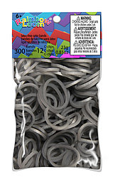 LOOM 5400 Резиночки для плетения браслетов "Металлик", серебро