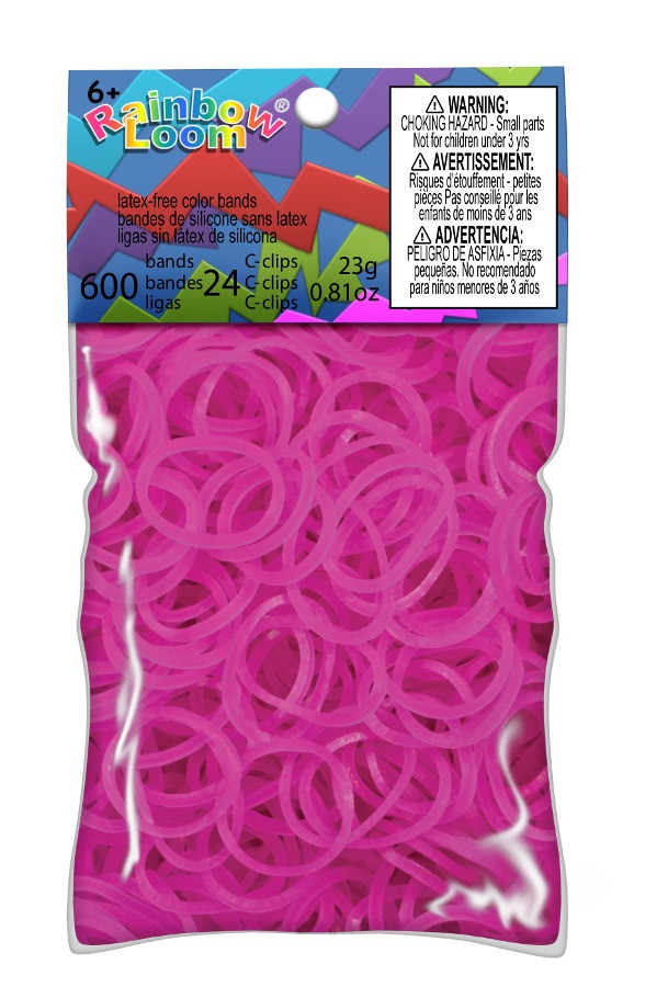LOOM 5486 Резиночки для плетения браслетов, "Гелевые" розовый - фото 1 - id-p36269909