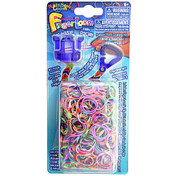 LOOM Finger Loom Набор для плетения браслетов из резинок Tie-Dye "Фингер Лум", микс