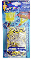 LOOM Finger Loom Набор для плетения браслетов из резинок "Фингер Лум", желтые