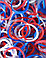 LOOM 0714 Набор резинок для плетения, красный, синий, белый (Патриот), фото 2