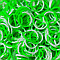 LOOM 5882 Резиночки для плетения браслетов, "Двухцветные" зелено-белые, фото 2