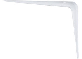 Кронштейн угловой с ребром, 100х125 мм, белый СИБРТЕХ