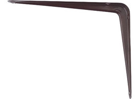 Кронштейн угловой с ребром, 100х125 мм, коричневый СИБРТЕХ