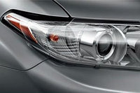 Защита фар Toyota Highlander 2011-2013 прозрачная OEM с логотипом