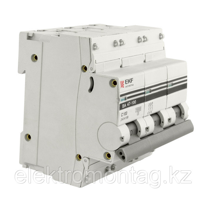 Модульный автоматический выключатель ВА 47-100, 3P 31,5А (D) 10kA EKF PROxima