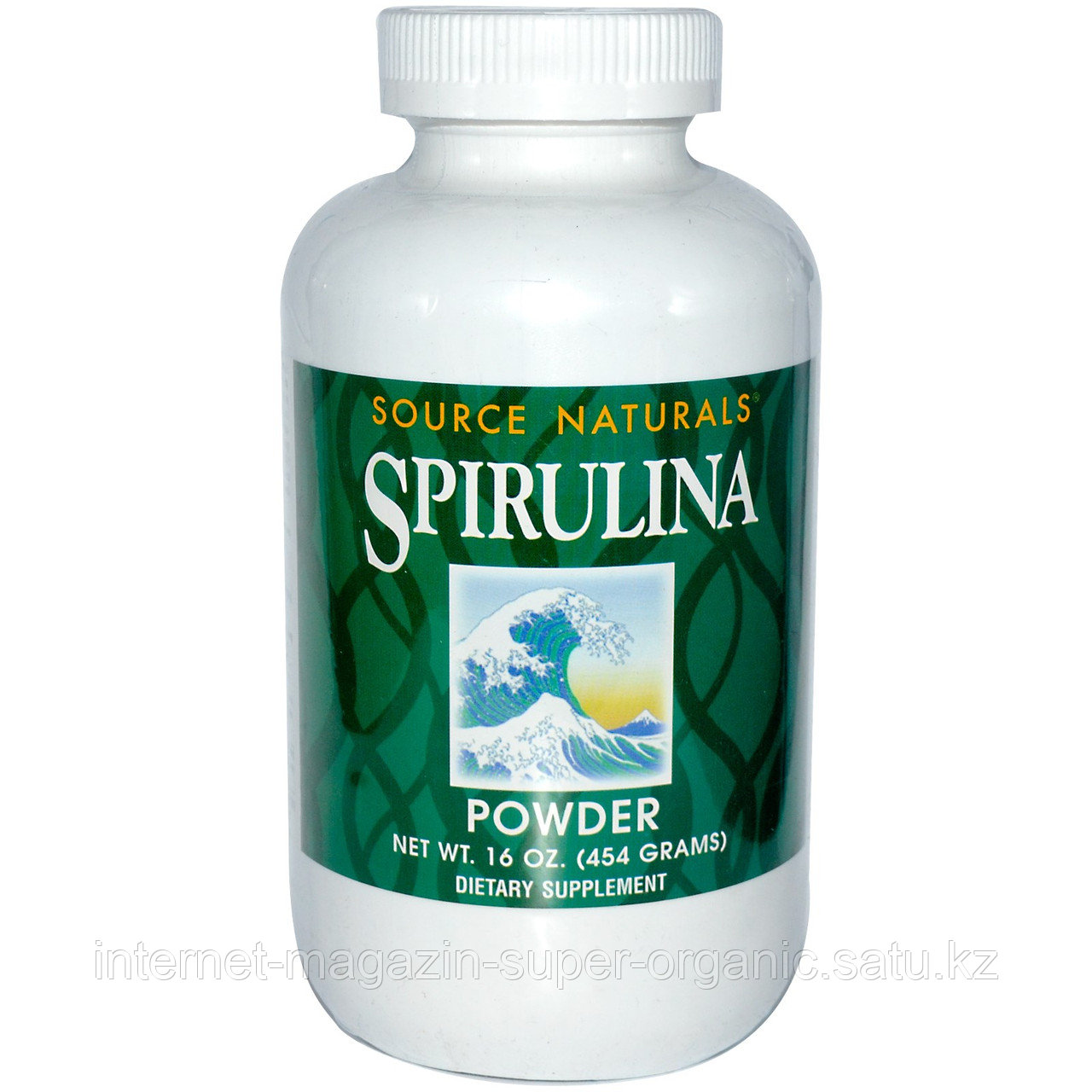Спирулина порошок, 454 г, Source Naturals