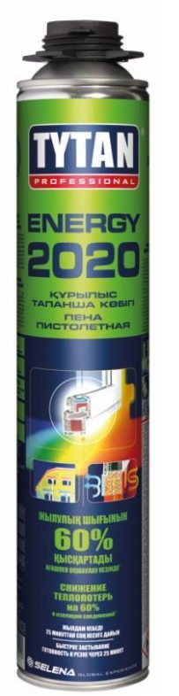 TYTAN Professional пена пистолетная Energy 2020 (750мл), желтый